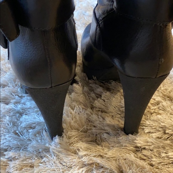 Nine West Black Leather Heeled NWireesh Boots - Picture 7 of 7